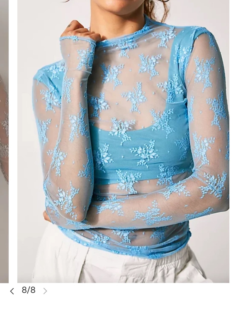 Free People Lady Lux  Layering Top size M brand new with tag